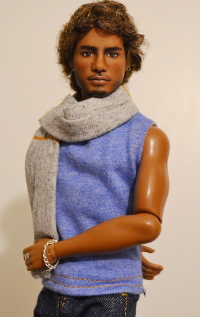 Awesome Multiracial Texas A&M University Ken Doll OOAK Repaint by Doll
