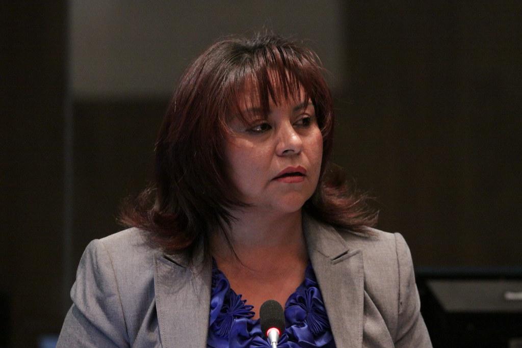 Asambleísta Blanca Ortiz en su intervención en la sesión N… Flickr