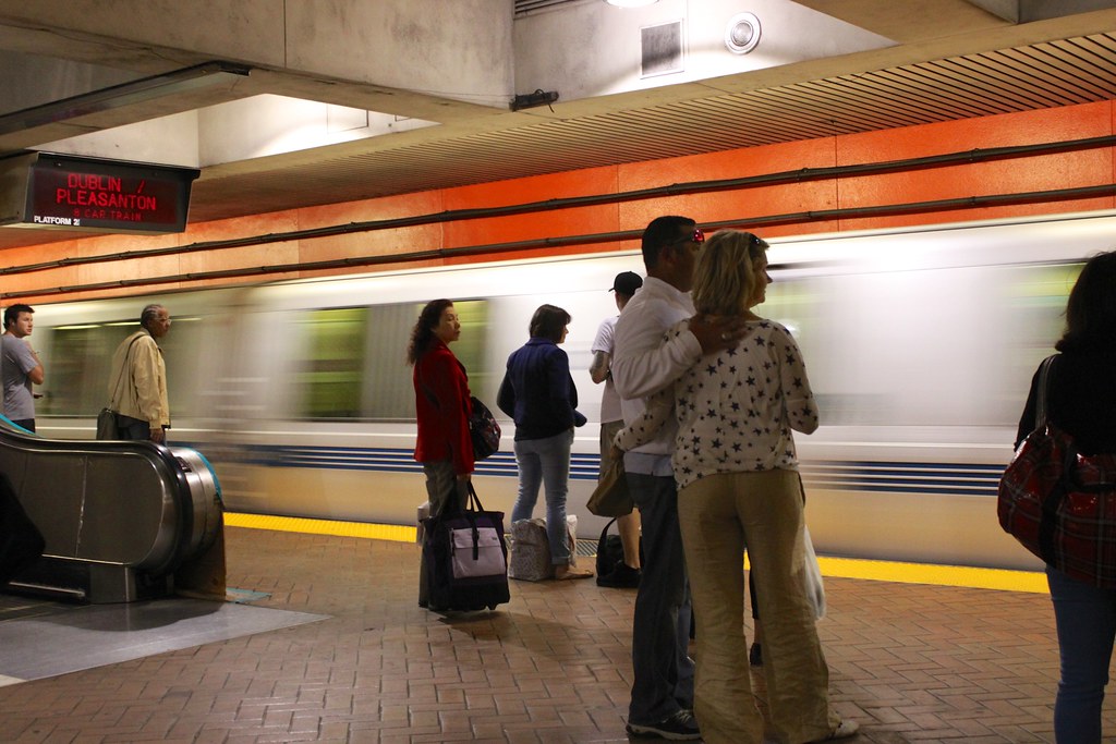 Waiting for BART 8 Car Dublin/Pleasanton train arriving on… Flickr