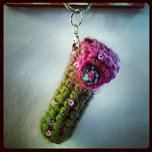 Lipbalm/lipstick holder. Crocheted using free Ravelry patt… Flickr