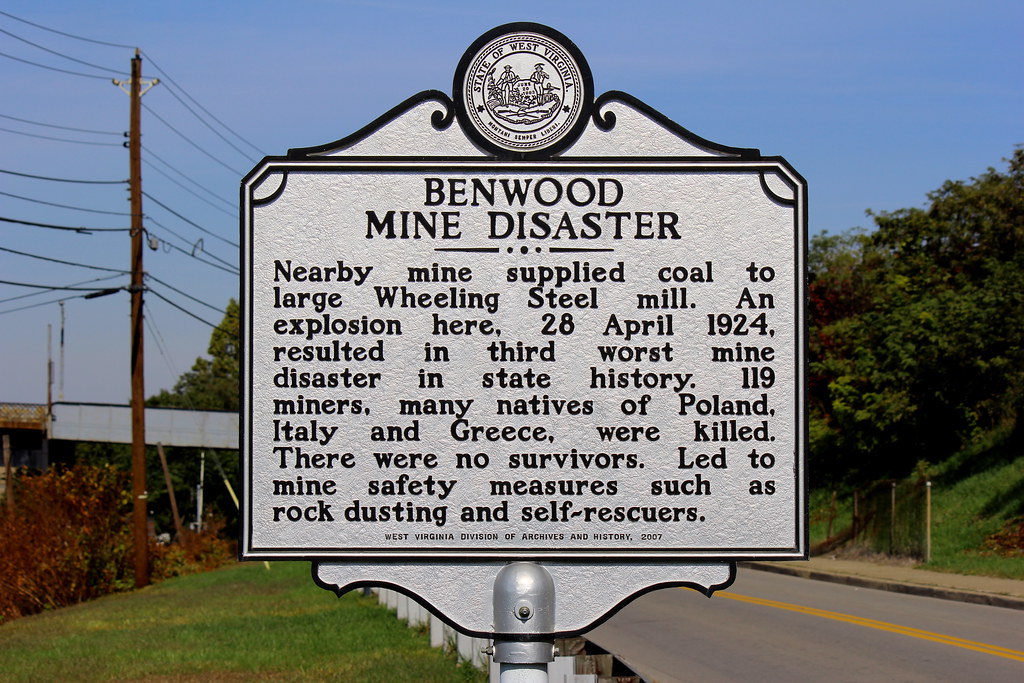 Mine Disaster Historical Marker, Benwood, WV. Stark remind… Flickr