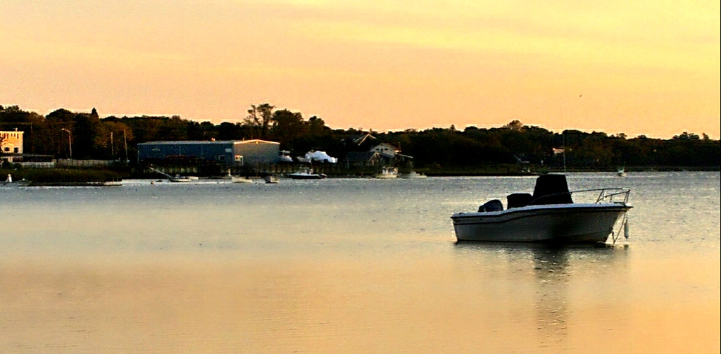 Dawn on Town Cove Town Cove, Orleans, Cape Cod. View on bl… PJD