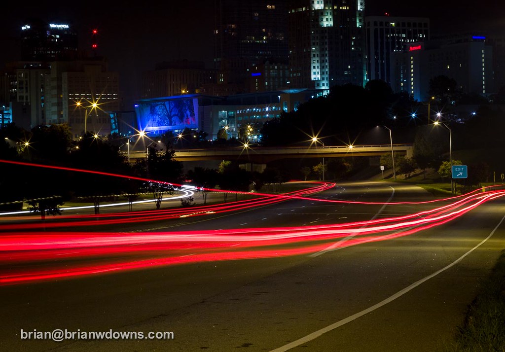 Downtown Raleigh A 20 second exposure of South Saunders St… Flickr