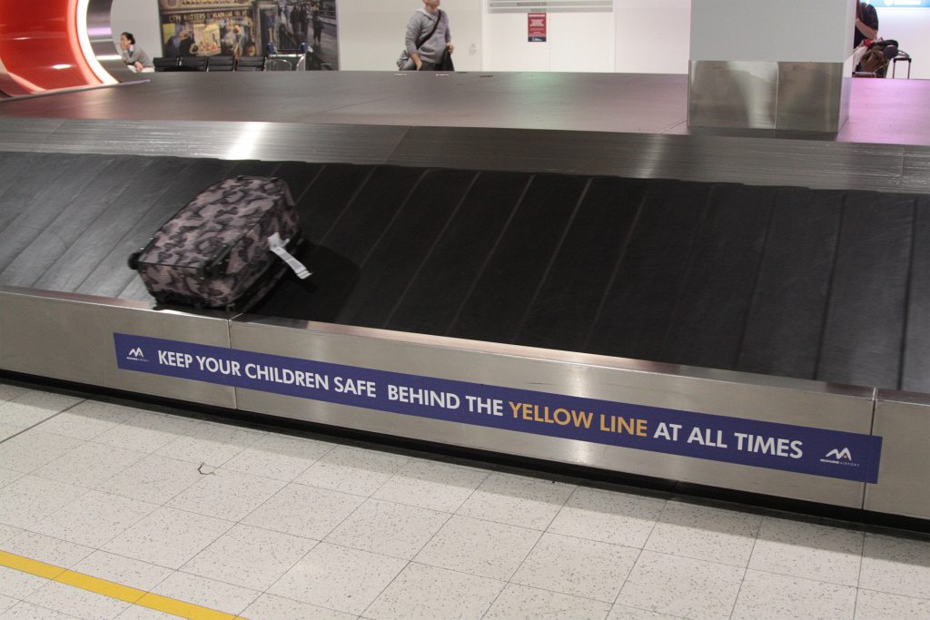 Baggage carousel in the arrivals hall of Melbourne Airport terminal 2