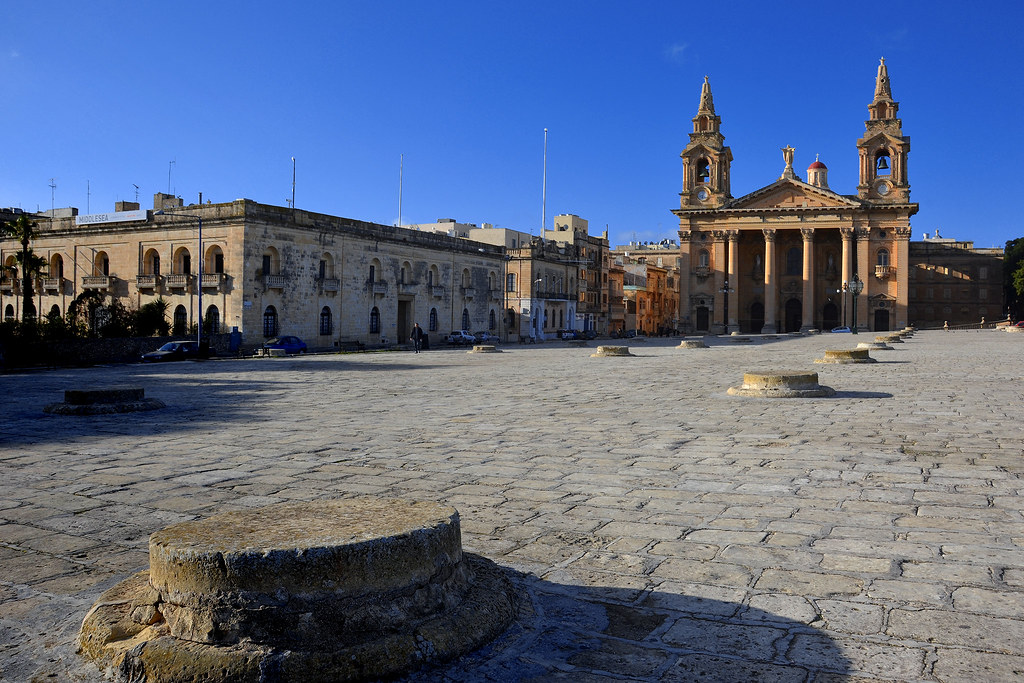 Floriana Granaries The old granaries in Floriana in Malta … Flickr