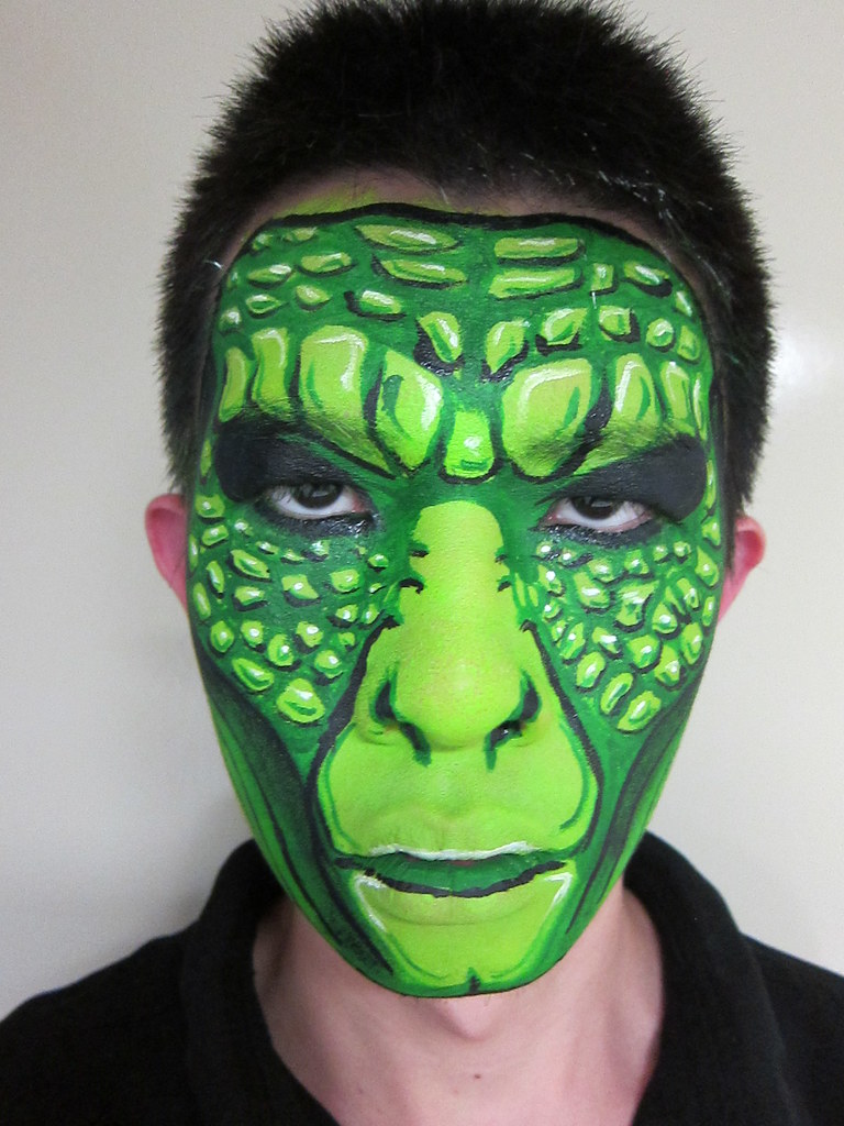 Reptile My attempt at a face paint design from Nick and Br… Flickr