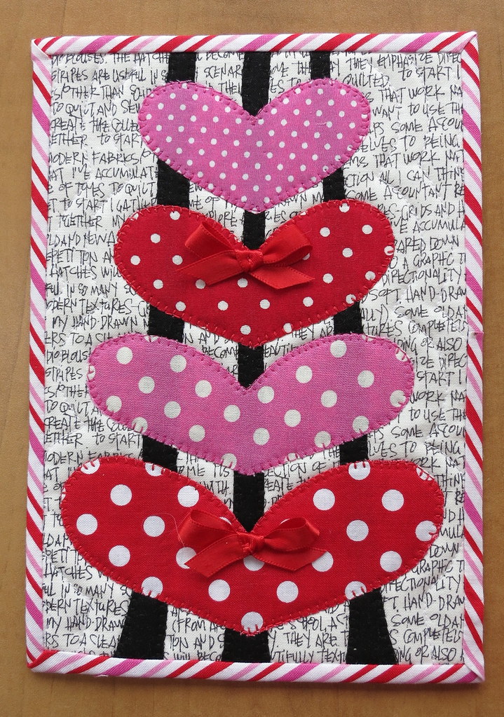 Valentine's mug rug to Spiced Coffee Marilyn and I swapped… Flickr