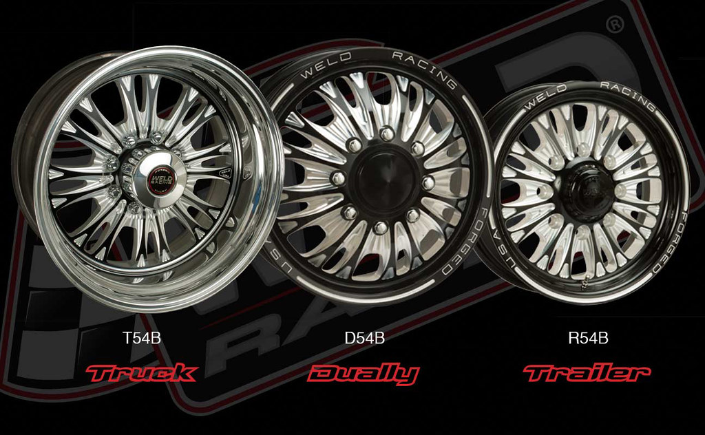 Truck Dually Trailer Truck Dually Trailer 54 Wheels Weld Racing