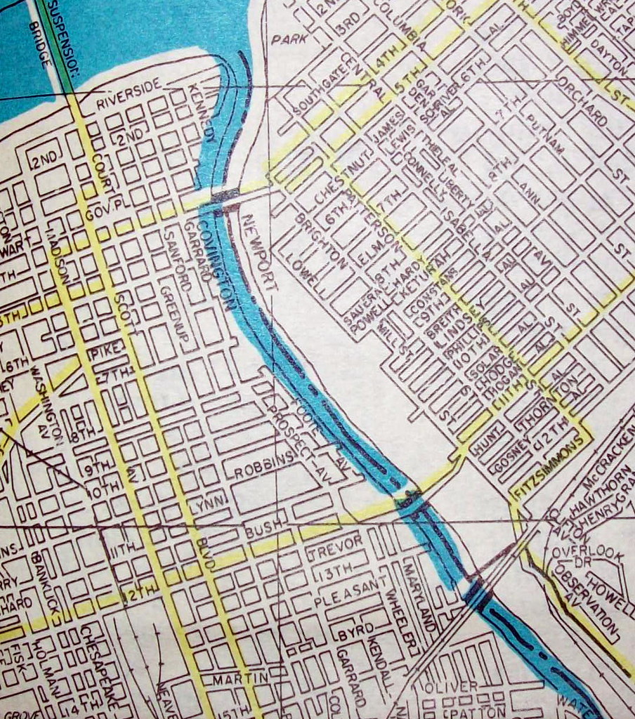 Covington KY (Sept 1959) Map by MAPCO, published for a mag… Flickr