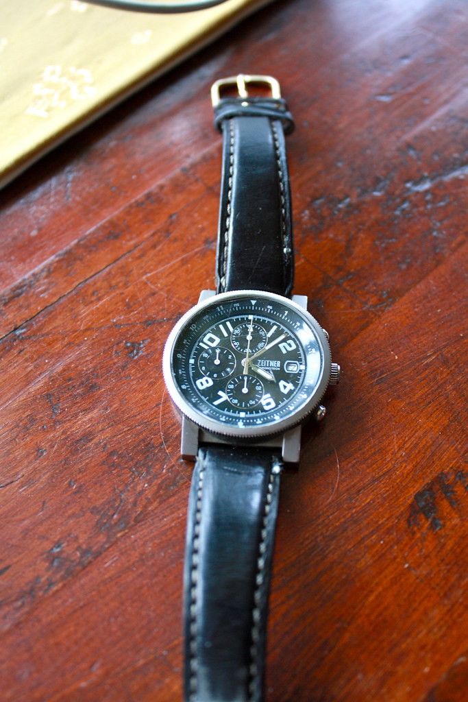Zeitner mens chronograph watch Pic 2 Good condition. Nee… Flickr