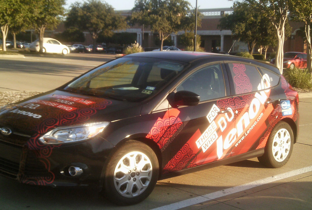 Lenovo car Plano Texas(Ford Focus) This was parked outside… Flickr