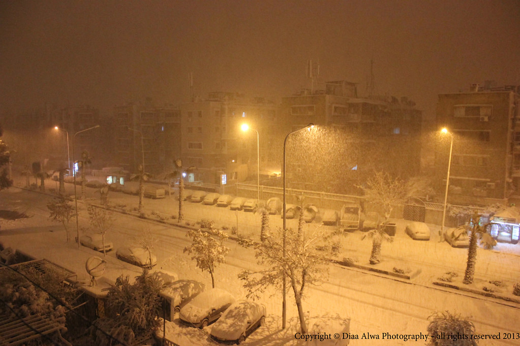 Damascus Snow Damascus Snow 912013 Diaa Alwa Flickr