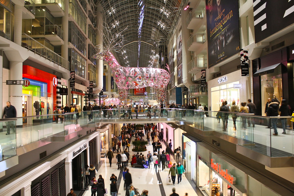 The Eaton Center Toronto THe Eaton Center is all decked up… Flickr