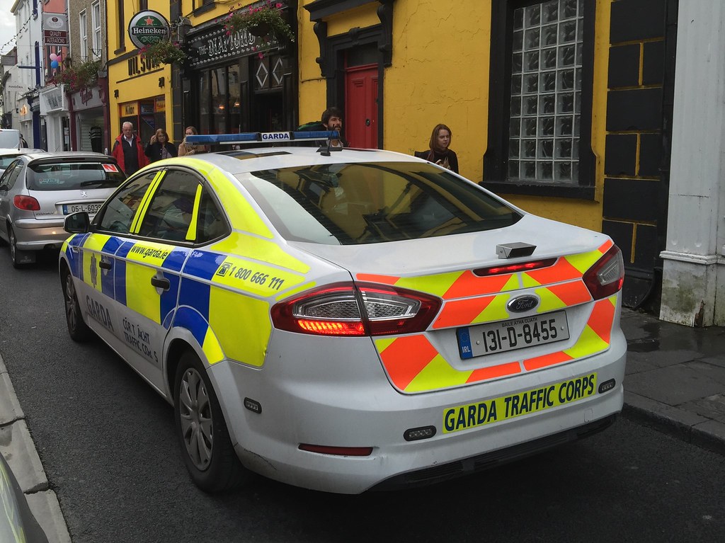 Irish Police Force An Garda Siochana Police Car Ennis, Ireland