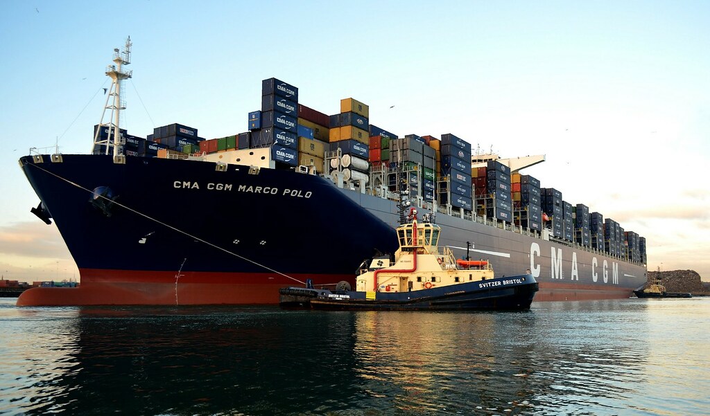 CMA CGM Marco Polo The largest container ship in the world… Flickr