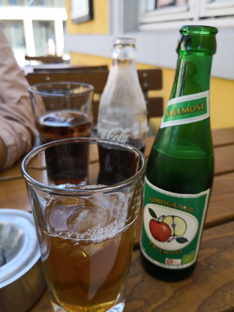 Apple juice At Cafe Skansen in Oslo, Norway A. Wee Flickr