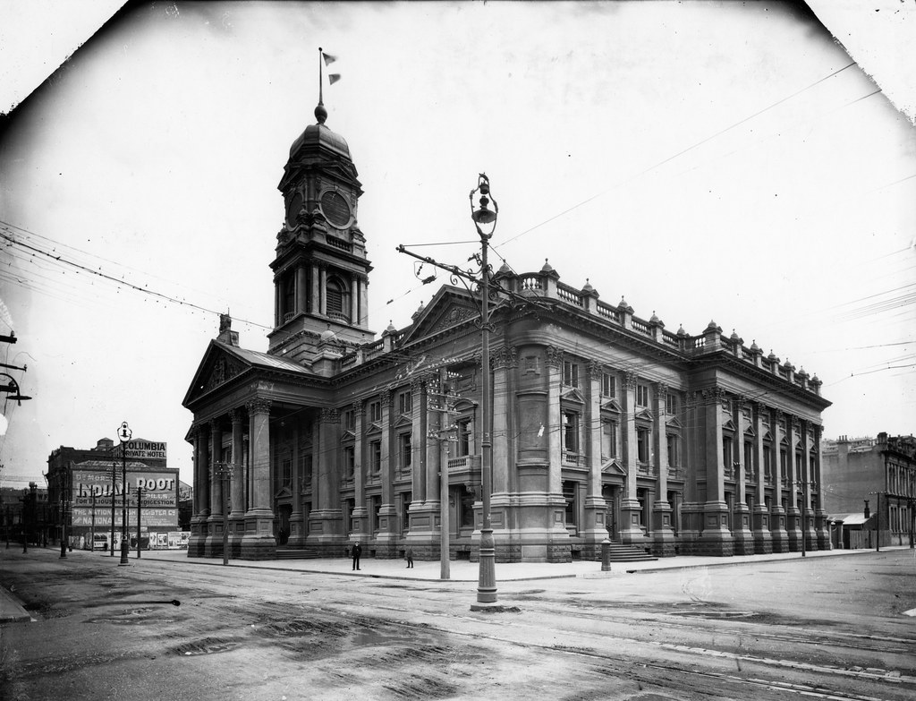 76; Wellington Town Hall taken just before opening 1904 Flickr