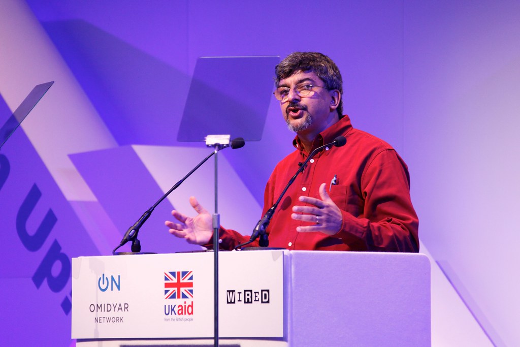 Rakesh Rajani speaking at the Open Up! conference on techn… Flickr