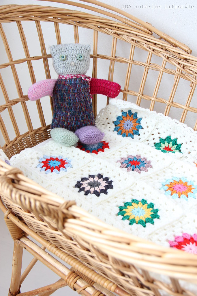 Vintage cradle and baby blankets Blogged today on IDA int… Flickr