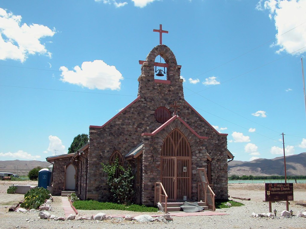 Old stone Anglican church Dona Ana NM Charlotte Clarke Geier Flickr