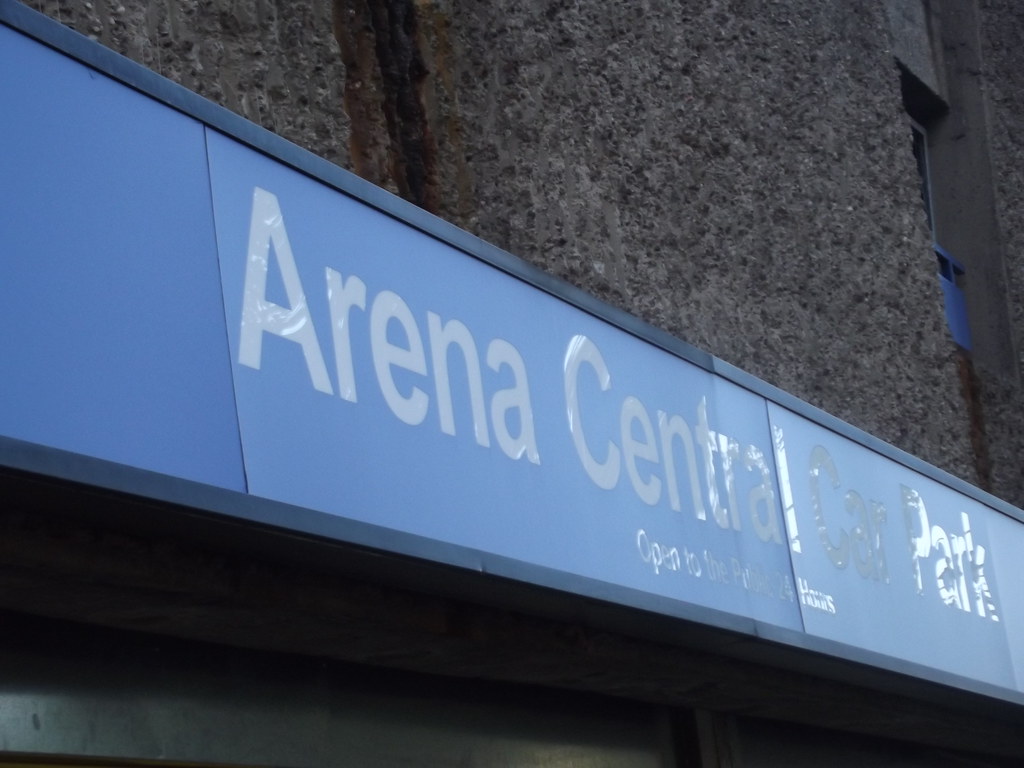 Arena Central Car Park Holliday Street, Birmingham sign a photo