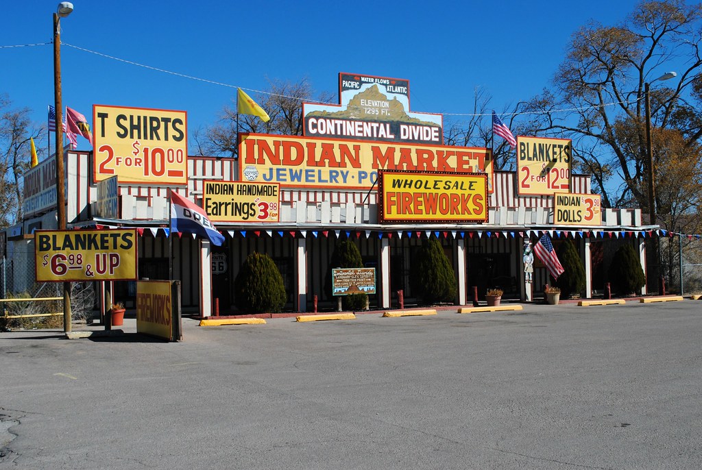Indian Market on the Continental Divide. New Mexico Cragin Spring