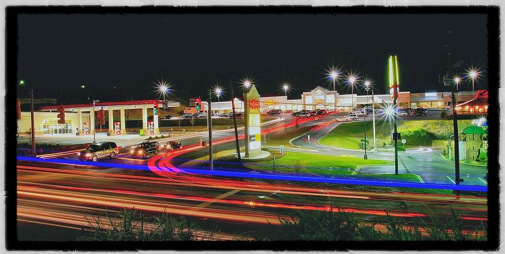 Ingles on Tunnel Rd. Thirty second exposure. I got lucky h… Flickr