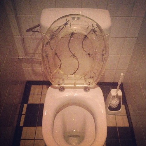 Barbed wire toilet seat on Instagram instagr.am/p/TEgiJonI… Flickr