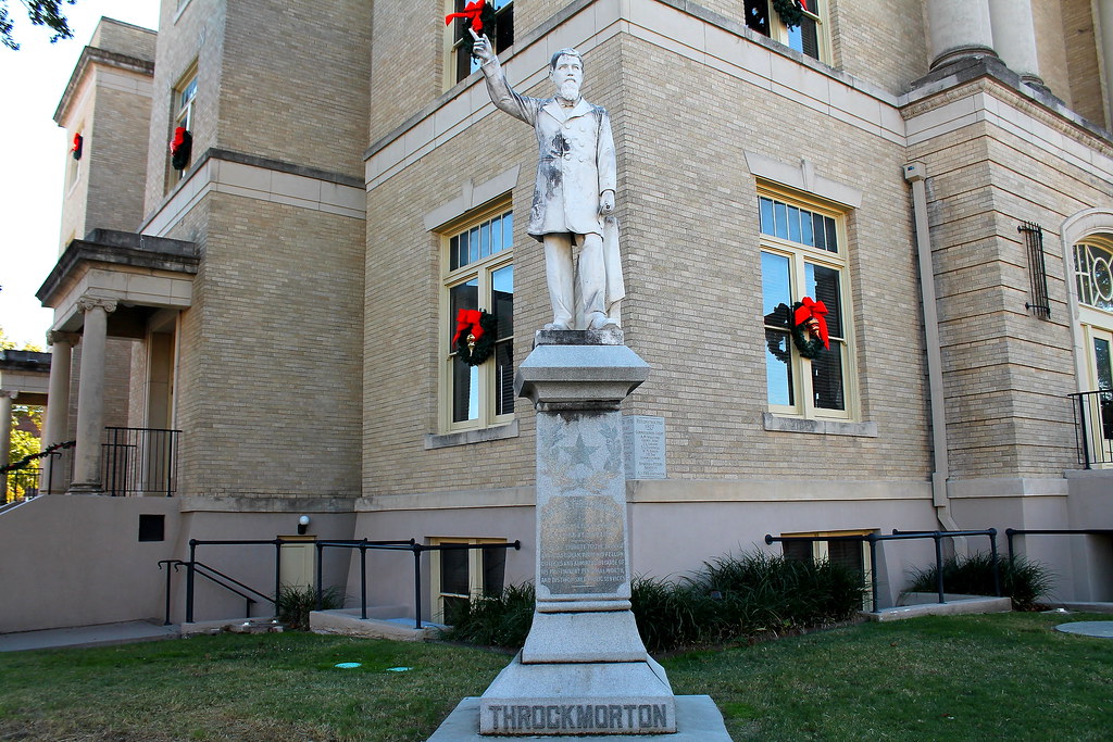 Throckmorton statue downtown McKinney square. Amy Hodgeson Flickr