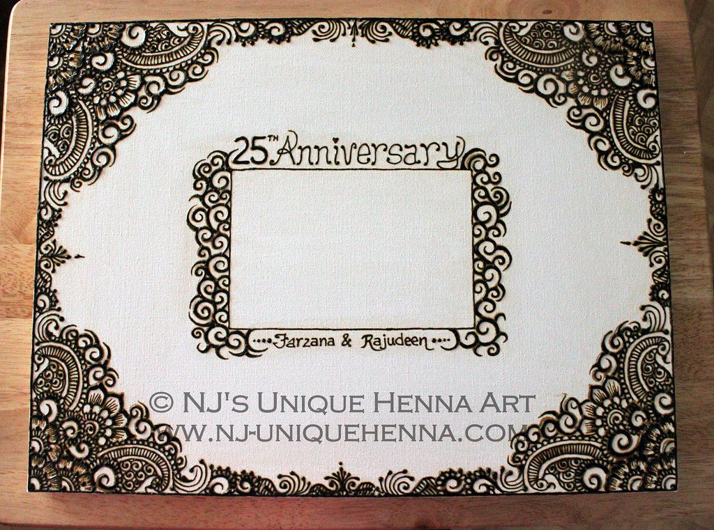 25th Anniversary Henna Canvas 2012 © NJ's Unique Henna Art… Flickr