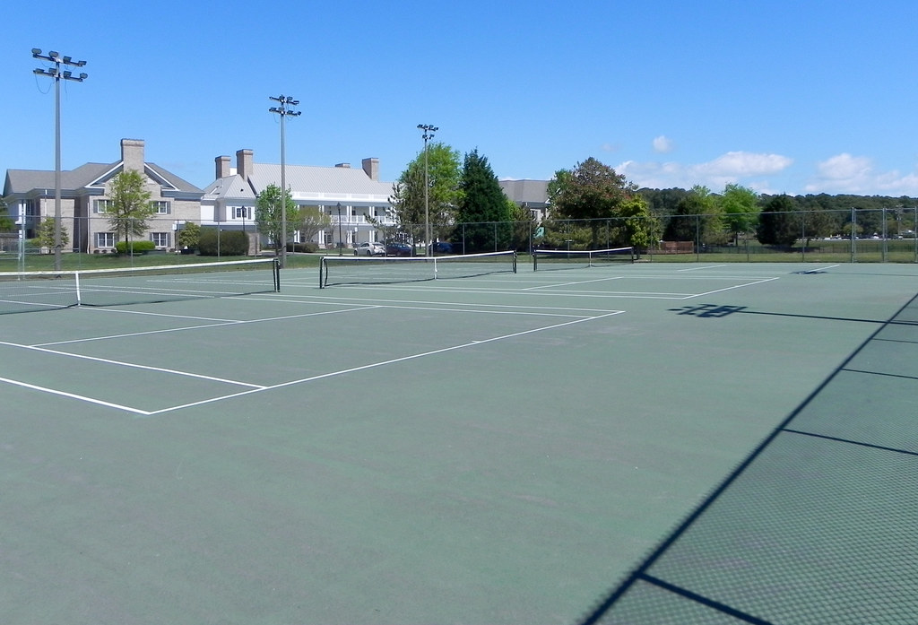 Six lighted tennis courts Bayville Farms Park Virginia Beach Parks