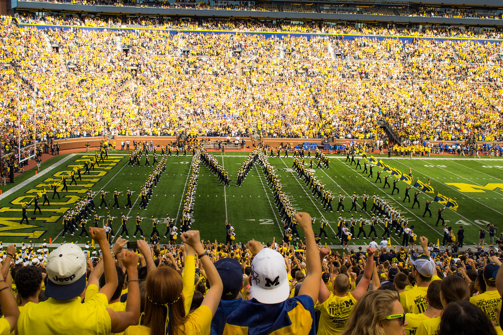 Block M Michigan Stadium University of Michigan, Michiga… Flickr
