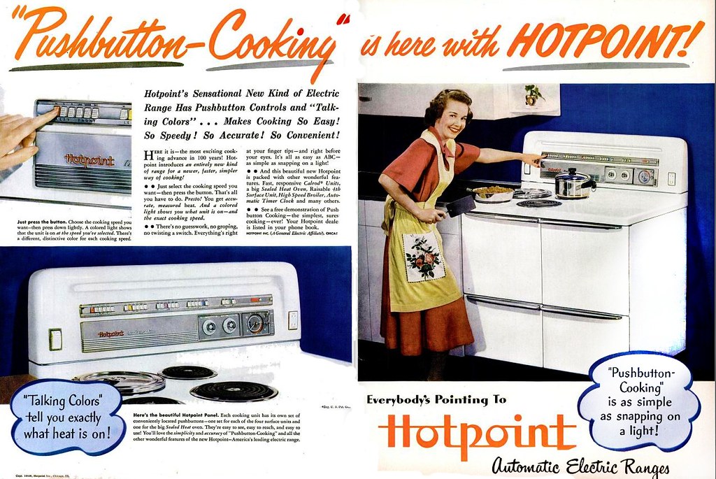 HOTPOINT AUTOMATIC ELECTRIC RANGES 1948 1950sUnlimited Flickr