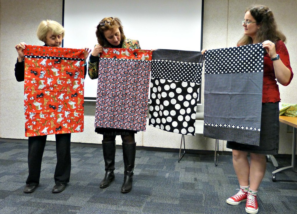 Karen's pillowcases Vancouver Modern Quilt Guild Flickr