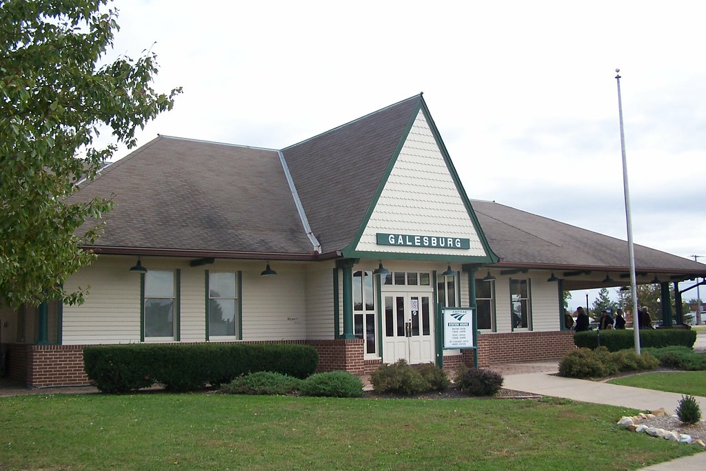 Galesburg Amtrak Station Galesburg, Knox County, Illinois Flickr