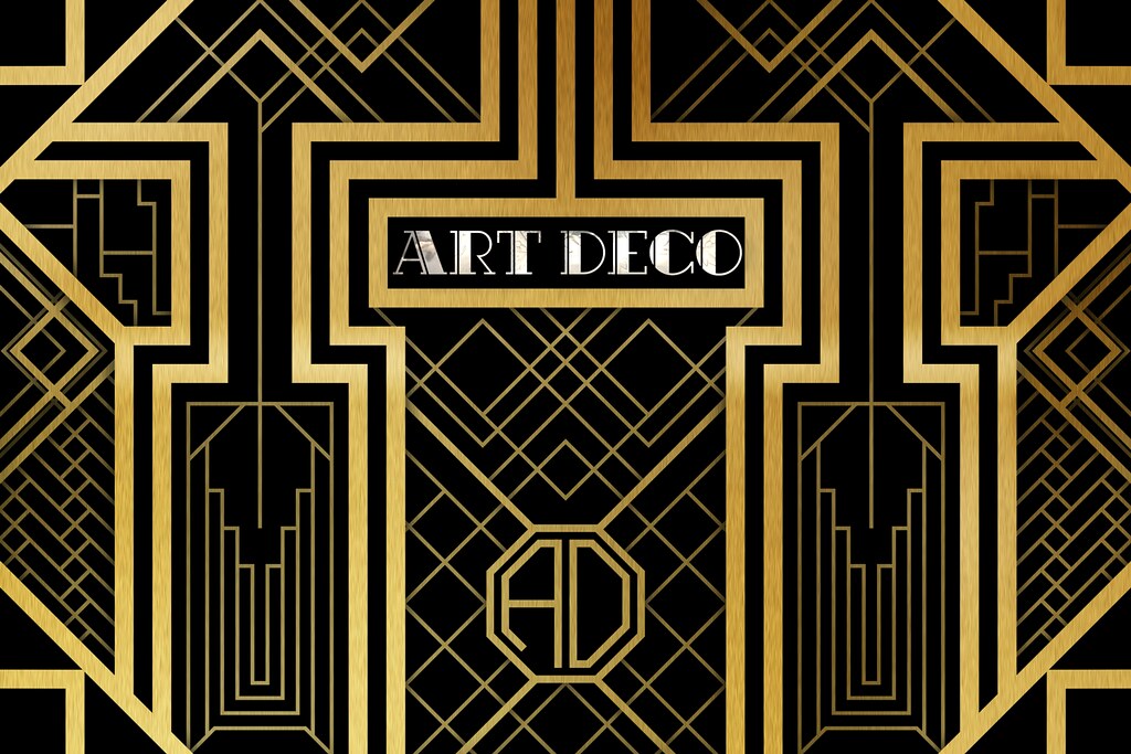 Art Deco Illustration An Art Deco style pattern inspired b… Flickr