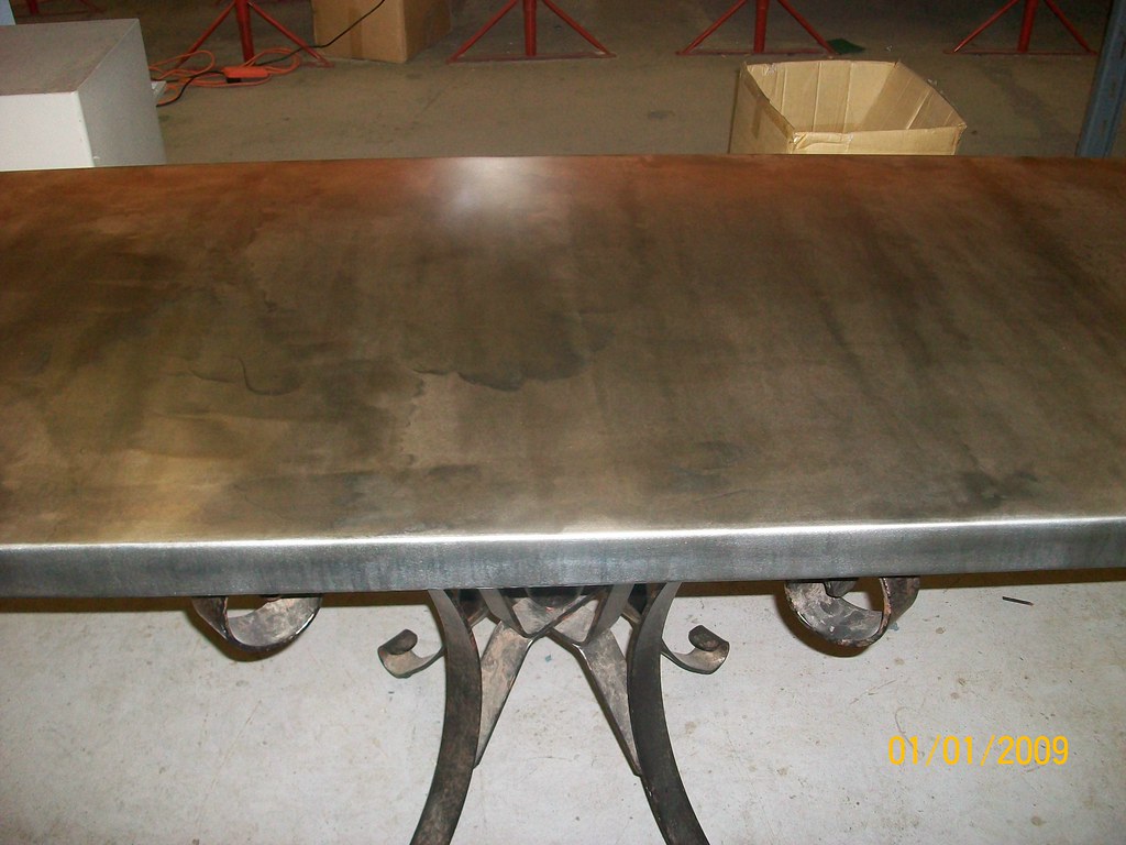 13 50mm Zinc Table Top withLight Patina john rutter Flickr