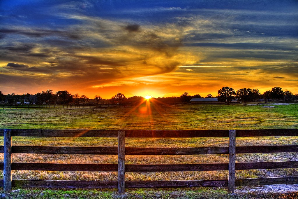 Horse Farm Sunset HDR Loren Bement Flickr