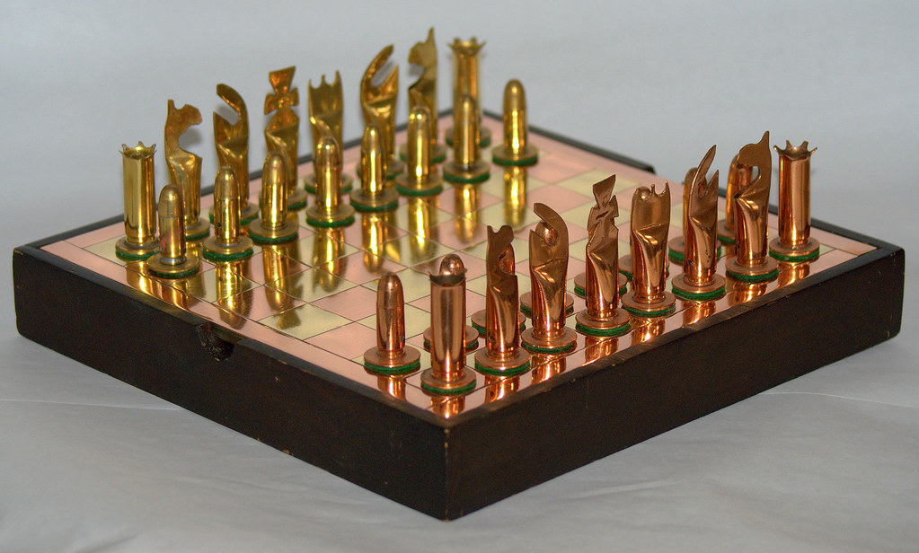 Bullets Chess Set This beautiful chess set was made of bul… Flickr