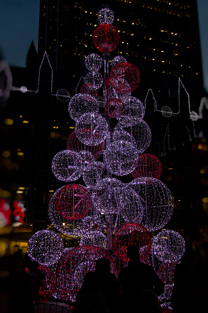 ChristmasTreeinPittsburgh Christmas tree made of lights… Flickr