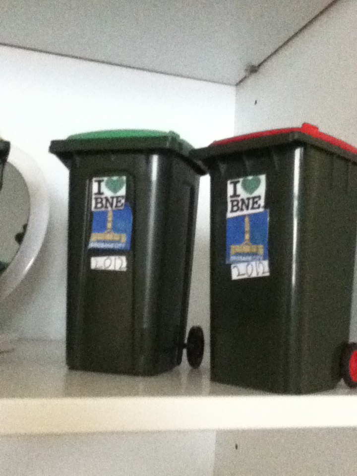 Brisbane waste and green waste bins Copy right Liam Flickr