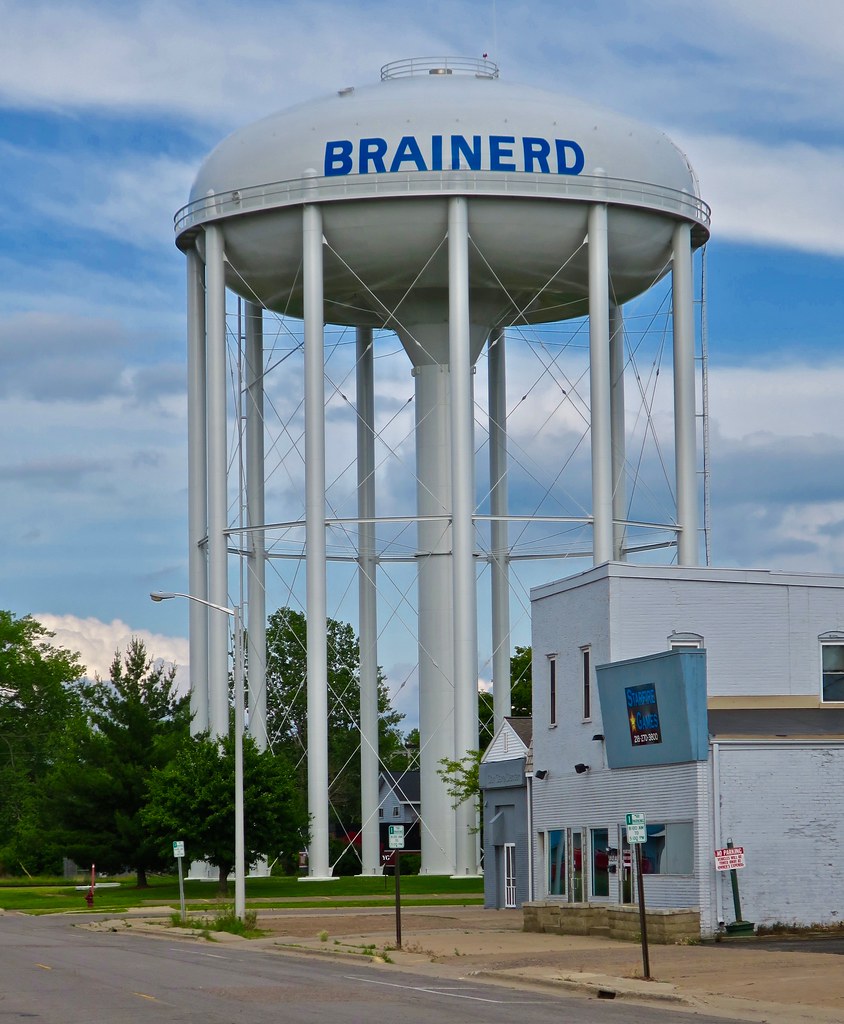 Water Tower, Brainerd, MN The main water tower in Brainerd… Flickr