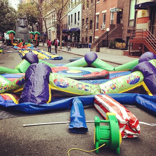 Nothing more upsetting than a deflated bouncy castle. Flickr