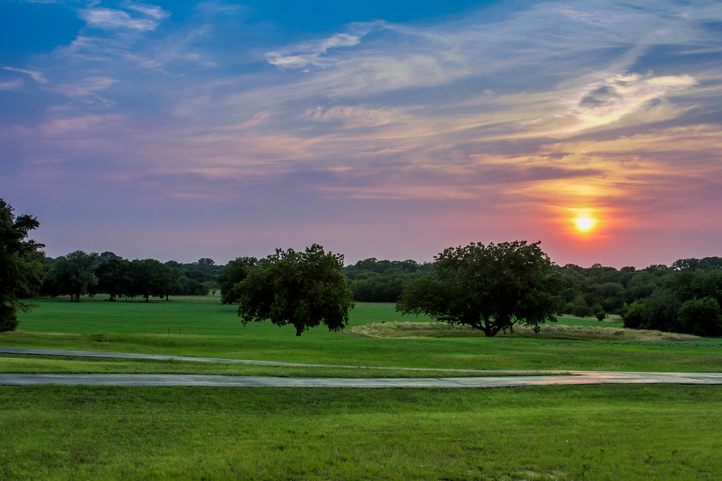 Sunset Sunset Shot outside Aubrey TX itsjaredj Flickr