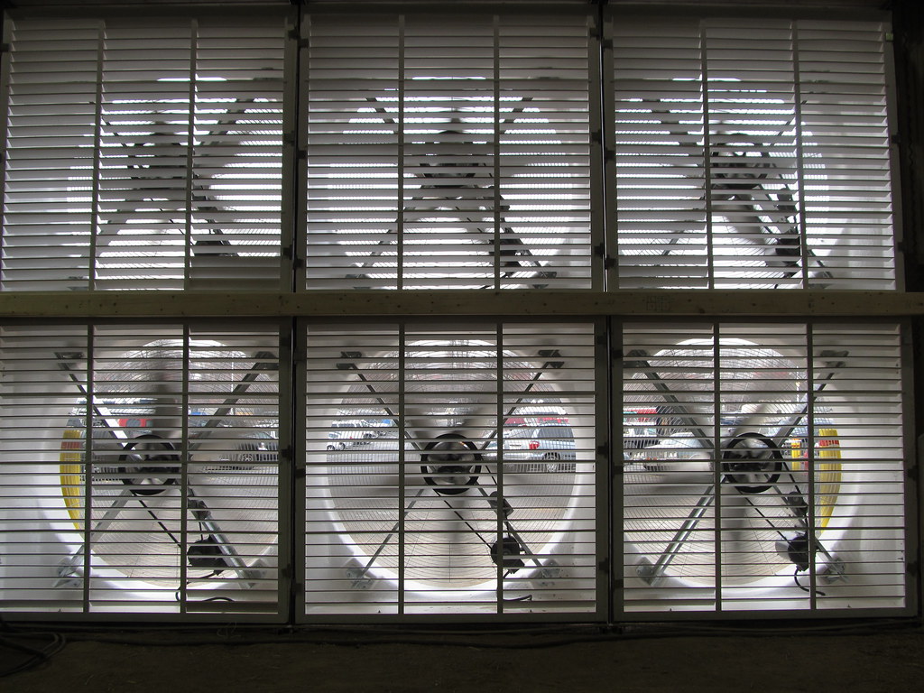 Large Exhaust Fans Carbon Monoxide from tractors & other v… Flickr