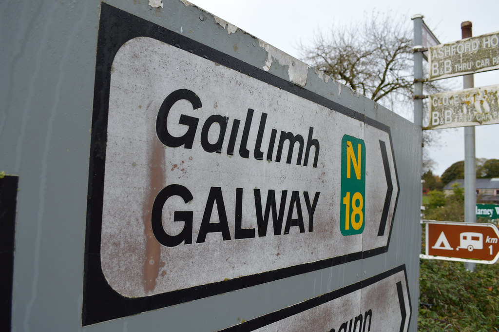 Galway, City Ireland road sign Galway is a city in Ireland… Flickr