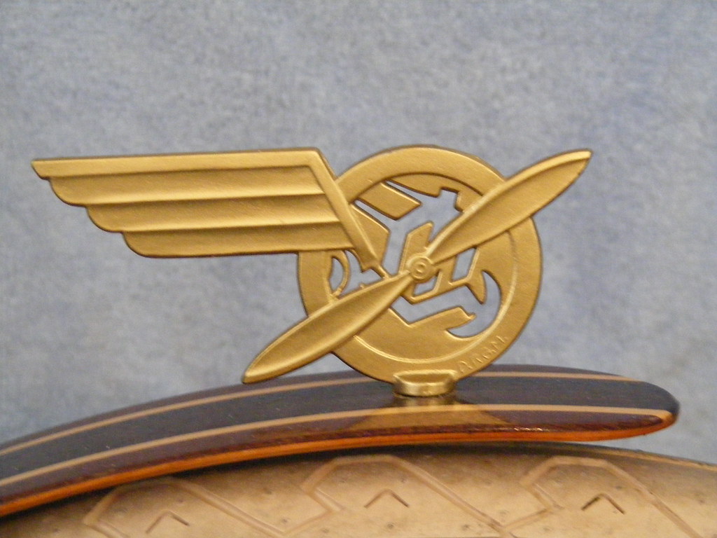 TREK Fender Ornament 1930's bike fender ornament from a bi… Flickr