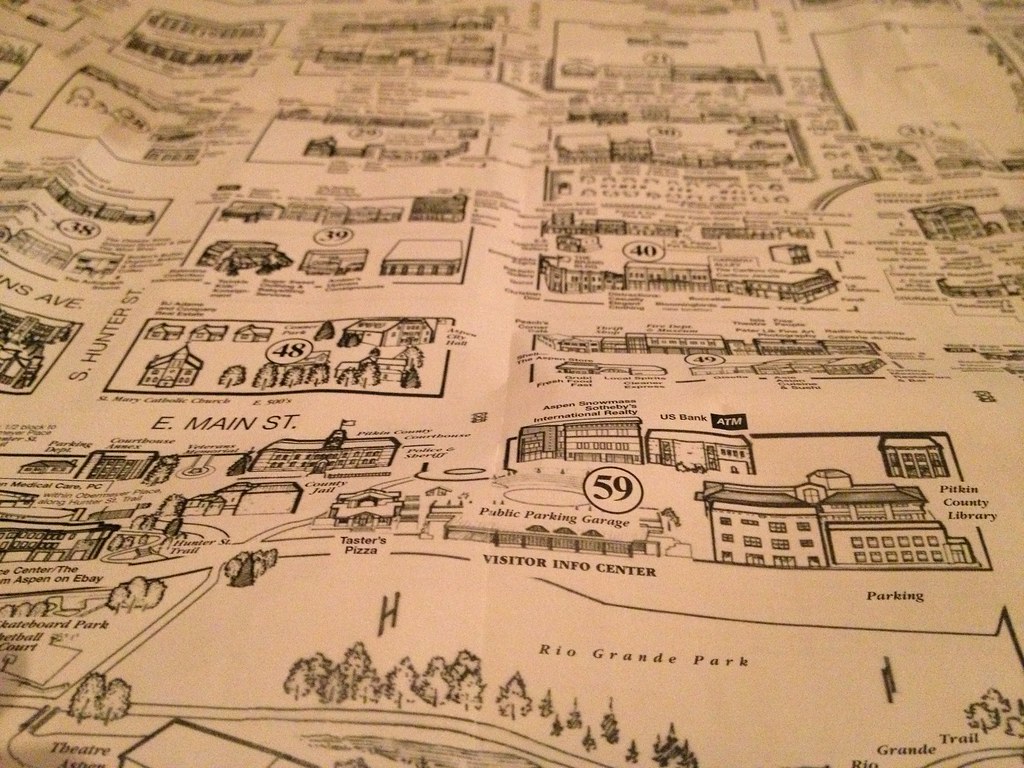 Map Of Downtown Aspen Downtown Aspen map Isaac Kohane Flickr
