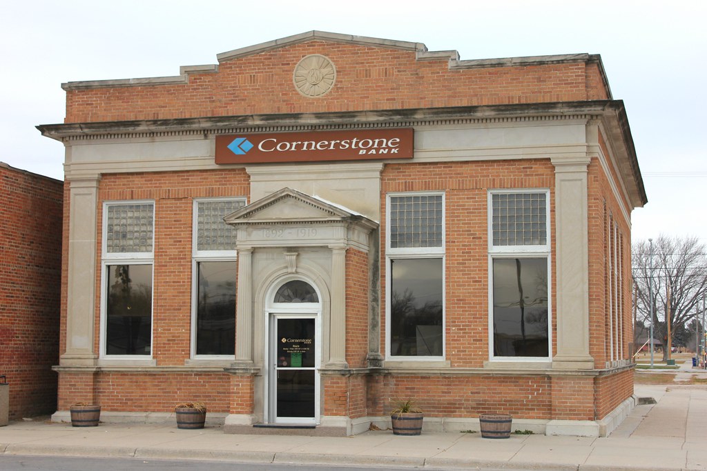 Bank of Monroe Building Monroe, NE Tom McLaughlin Flickr