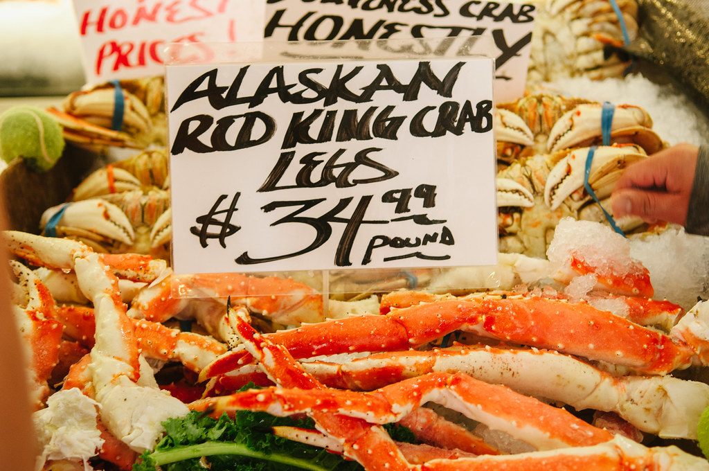 alaskan red king crab legs Seattle, Washington Sam Scholes Flickr